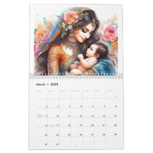 Calendário Mães indianas