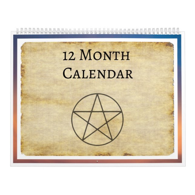 Calendário Magic Planner Magic Magick Wicca de 12 Meses (Capa)