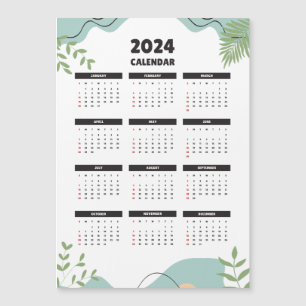 Calendário Magnético 2024 minimalista