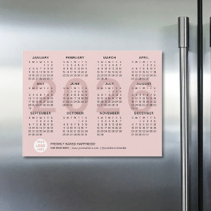 Calendário Magnético 2026 - Logotipo Pink Personal