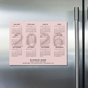 Calendário Magnético 2026, Rosa Empresarial Person