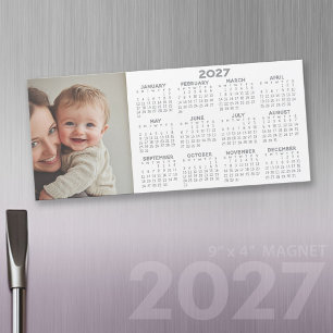 Calendário Magnético 2027 com Colagem de Fotos