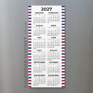 Calendário Magnético Americano Minimalista Simples