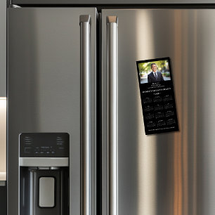 Calendário Magnético Corporativo 2025 — Preto Vert