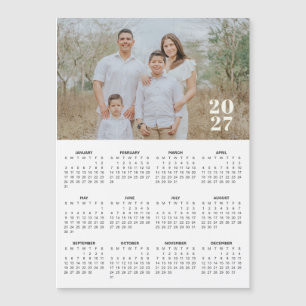 Calendário Magnético de Fotos Personalizadas 2027