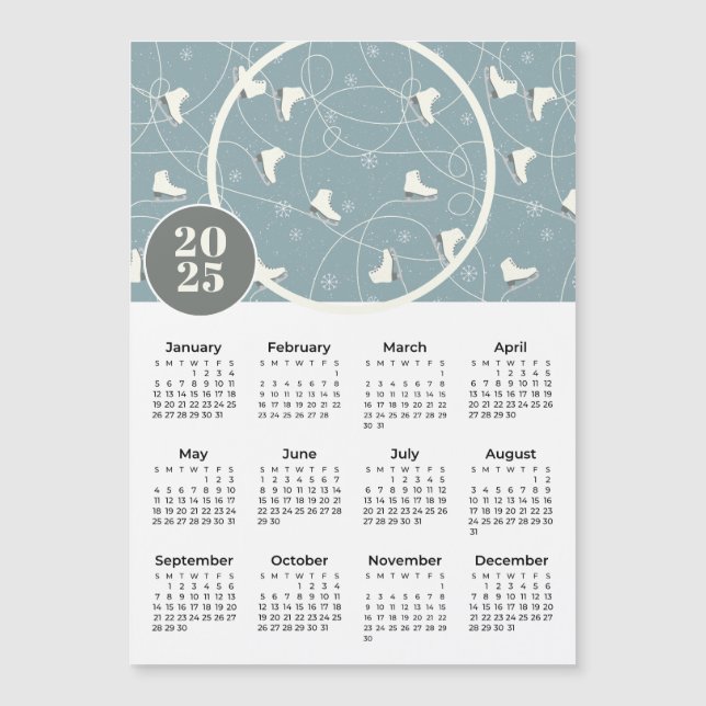 Calendário Magnético de Fotos Personalizadas dos S (Frente)