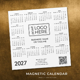 Calendário Magnético de Logotipo Empresarial Corpo