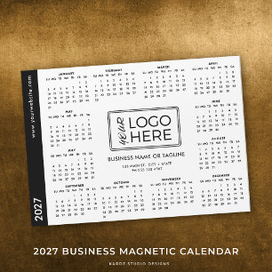 Calendário Magnético de Logotipo Empresarial Corpo