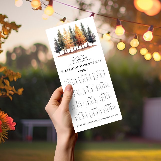 Calendário Magnético de Negócios 2025 - Floresta/W (Criador carregado)