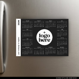 Calendário Magnético do Ano Completo 2026 para Neg