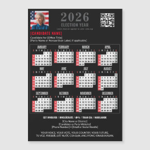 Calendário Magnético do Código QR 2026 da Campanha
