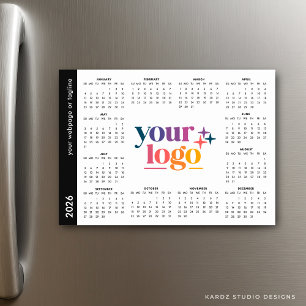 Calendário magnético do logotipo de empresa person
