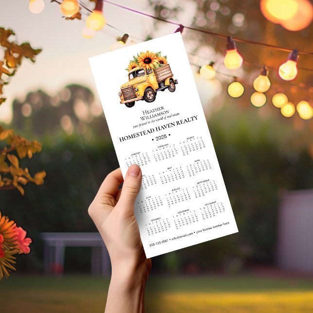 Calendário magnético empresarial 2025 - Caminhão g (Criador carregado)