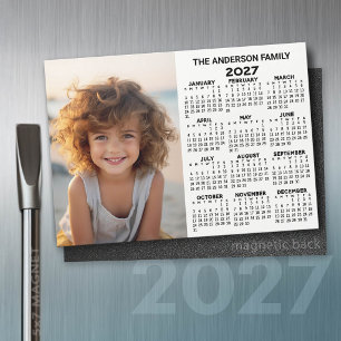 Calendário magnético - Exibição moderna do ano de