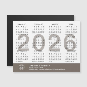 Calendário Magnético Personalizado para Negócios 2