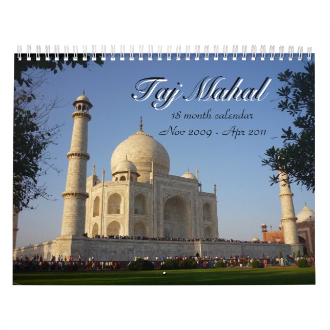 calendário mahal de 18 meses do taj (Capa)