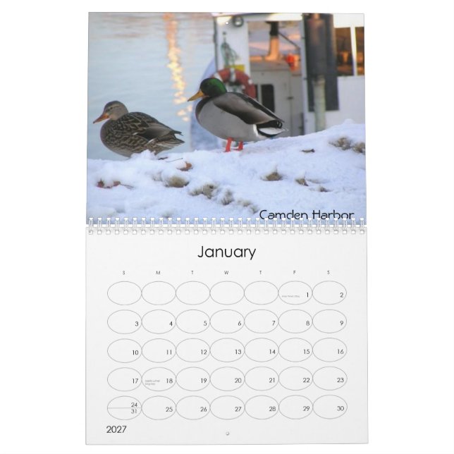 Calendário Maine 2009 (Jan 2027)