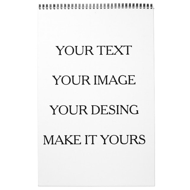 Calendário Make Your Own Simple Not Transparent (Capa)