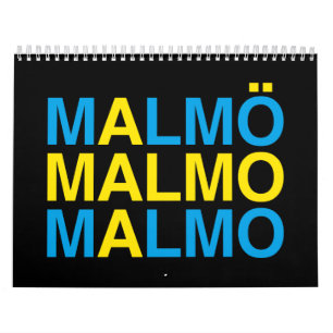 Calendário MALMO Bandeira Sueca