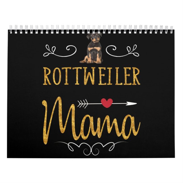 Calendário Mamã do amor rottweiler (Capa)