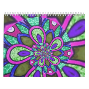 Calendário Mandala Espiral Única