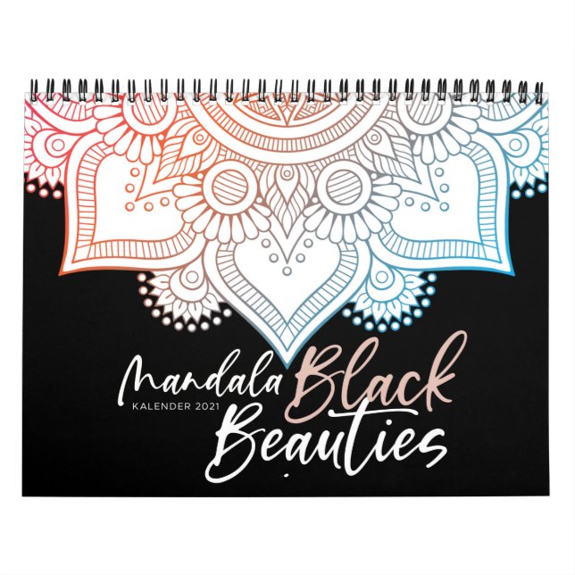 Calendário Mandala Malbuch für Erwachsene - Black Beauties (Capa)