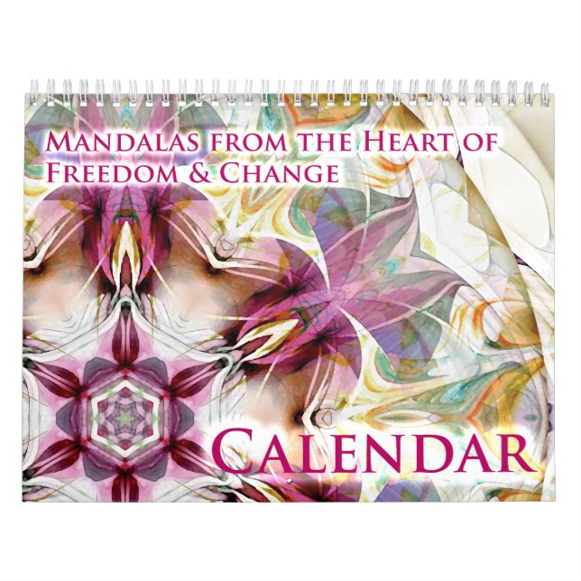 Calendário Mandalas do coração da liberdade & da mudança (Capa)