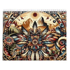 Calendário Mandalas Nativo Americano