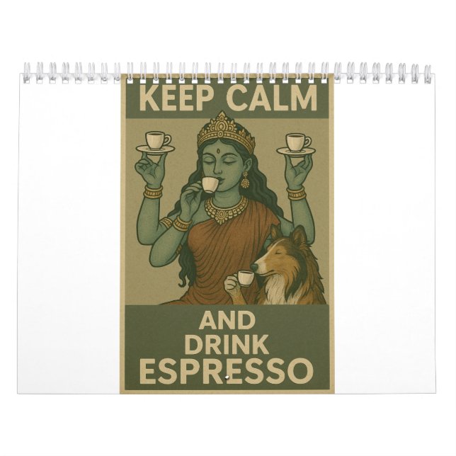 Calendário Mantenha a Calma e Beba Espresso (Capa)
