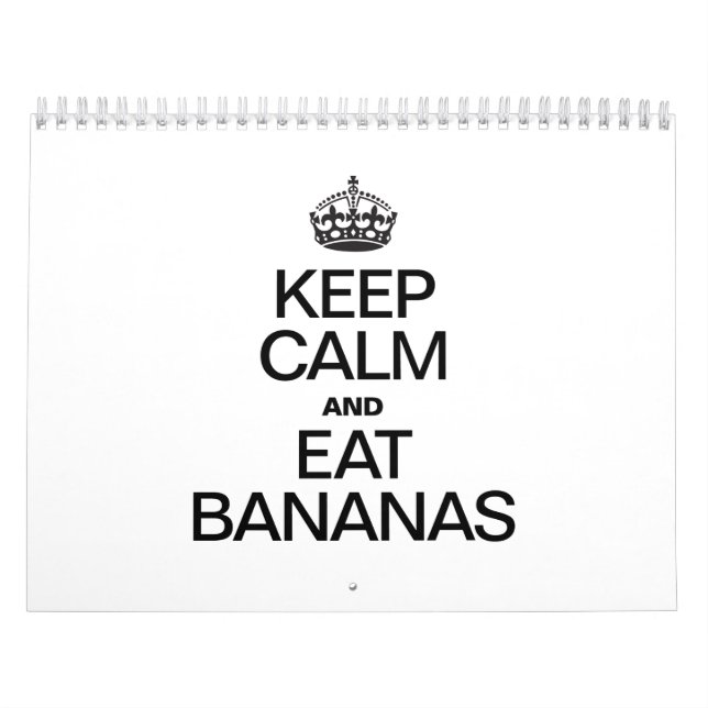 CALENDÁRIO MANTENHA CALMA E COMA BANANAS (Capa)