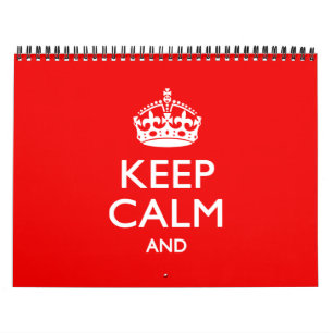 Calendário Mantenha o CALM CALM Personalizado Mensalmente Ver