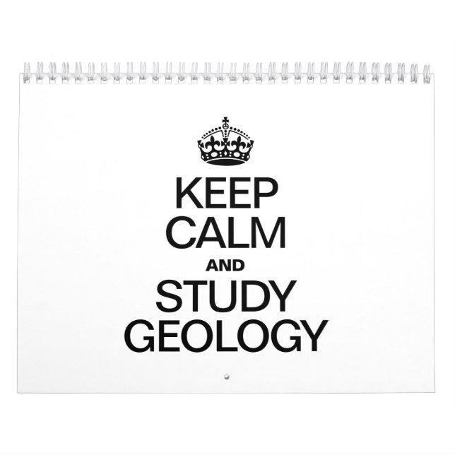 CALENDÁRIO MANTER A CALMA E ESTUDAR A GEOLOGIA (Capa)