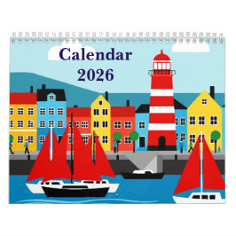 Calendário Mar e praia