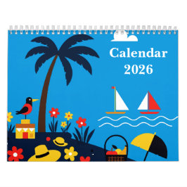 Calendário Mar e praia