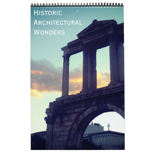 Calendário maravilhas arquitetônicas históricas (Capa)