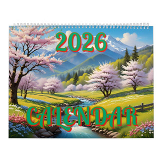 Calendário maravilhoso de 2026