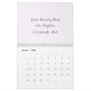 Calendário Marca aquarela Negócios