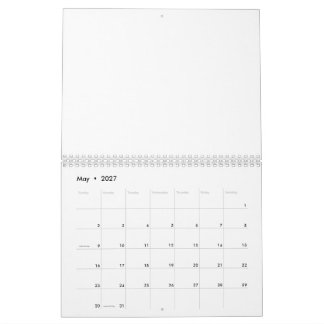 Calendário Mármore Branco
