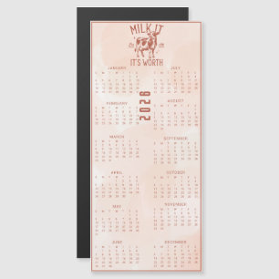 Calendário Marrom 2026 Vale Tudo do Leite