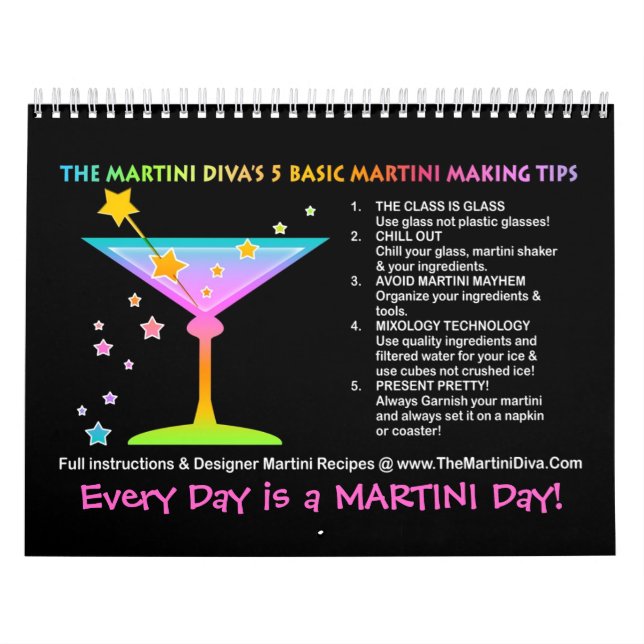 Calendário MARTINI RECIPE CALENDAR - Feriados e Sazonais (Capa)