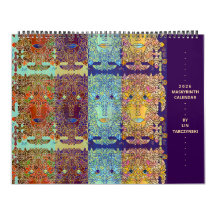 Calendário Maskyrinth de Lin Tarczynski para 2026