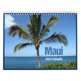 Calendário Maui Hawaii 2021 Beautiful Beach Wall Calendar
