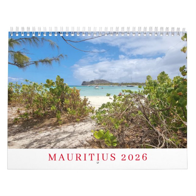 Calendário Mauritius 2026 calendar (Capa)