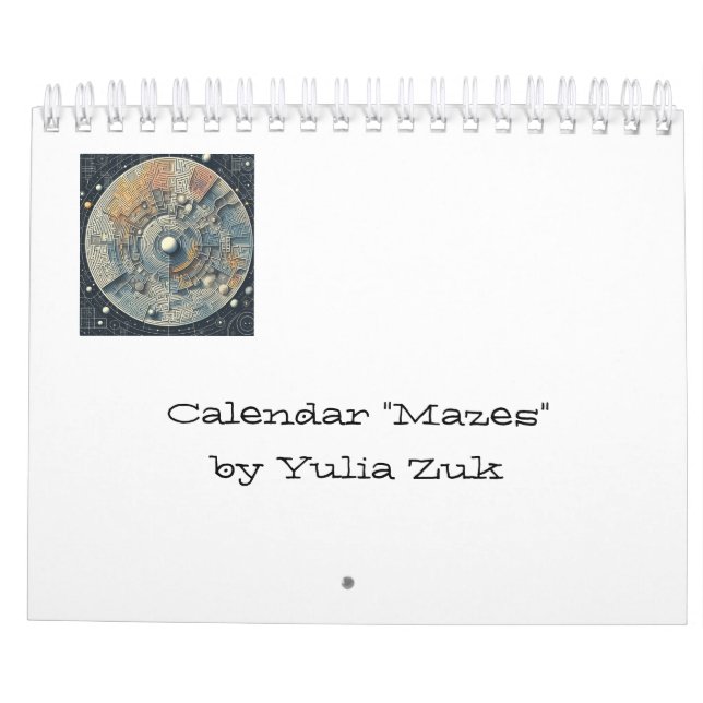 Calendário Mazes (Verso)