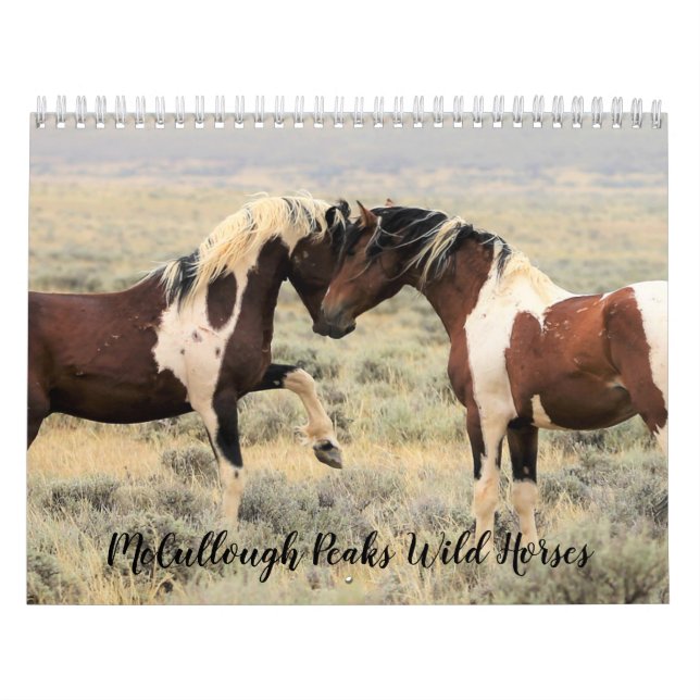 Calendário McCullough Peaks Cavalos Selvagens (Capa)
