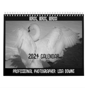 Calendário médio de duas páginas, branco