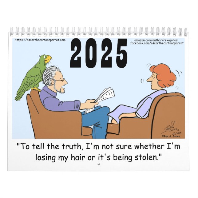 Calendário médio de duas páginas, branco (Capa)