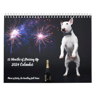 Calendário médio de duas páginas, branco