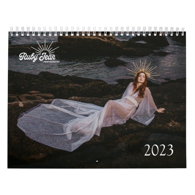 Calendário Médio de Duas Páginas, Branco (Capa)