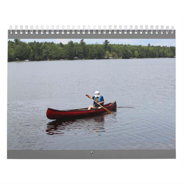 Calendário Médio de Duas Páginas, Calendário Branc (Capa)